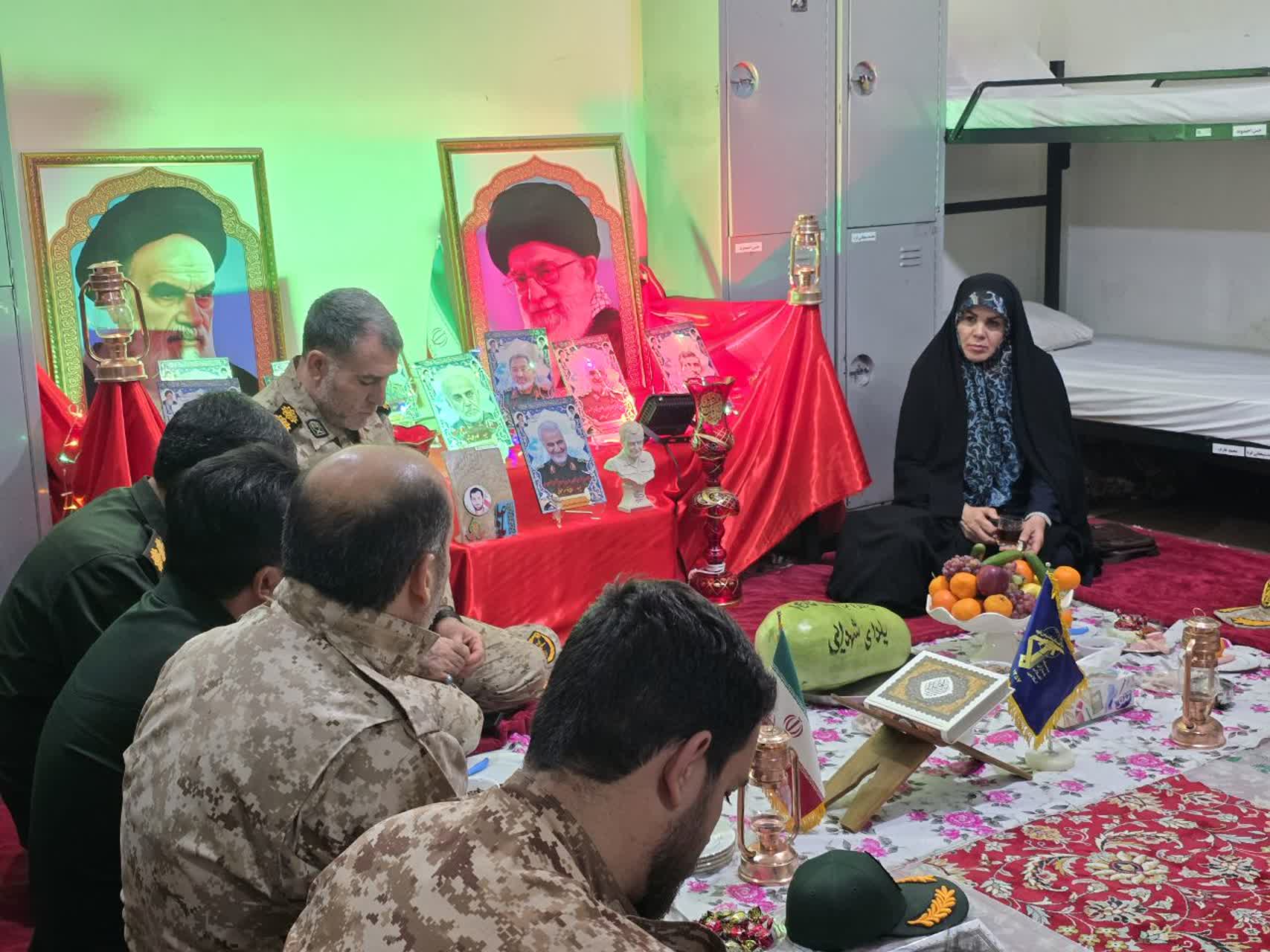 یلدای فرماندار ماکو در کنار مردانی که خواب را فدای امنیت کرده‌اند