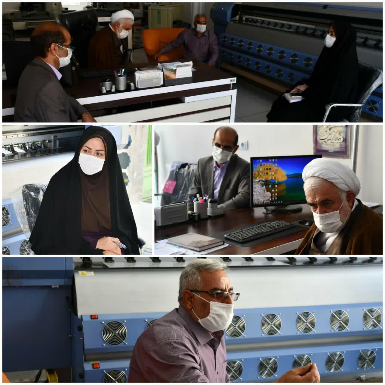 بازدید معاون برنامه ریزی و امور عمرانی فرماندار ماکو بهمراه مدیر کل فرهنگ و ارشاد اسلامی استان آذربایجان غربی و رئیس اداره فرهنگ و ارشاد اسلامی ماکو از چاپخانه کوثر