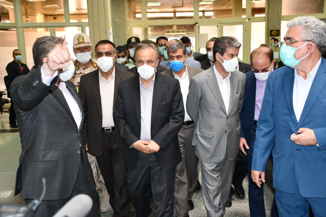 بازدید وزیر صمت بهمراه استاندار آذربایجان غربی ، نماینده مردم در مجلس شورای اسلامی ، فرماندار شهرستان ماکو و مدیرعامل منطقه آزاد از پایانه مرزی بازرگان