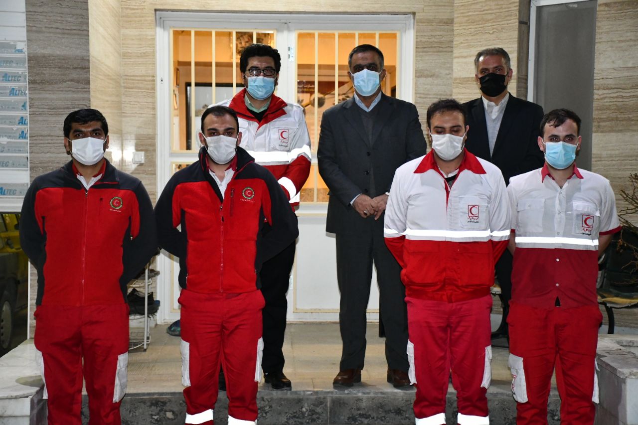 بازدید محمدی ایروانلو فرماندار شهرستان ماکو از پایگاه امداد و نجات جاده ای هلال احمر شهرستان ماکو