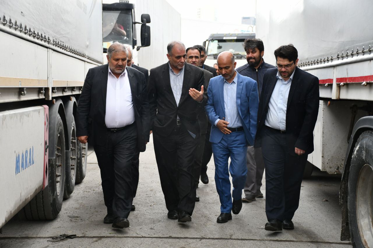 بازدید یحیی حسین خانی معاون امنیتی و انتظامی استاندار آذربایجان غربی از گمرک بازرگان و پارکینگ آنا وطن