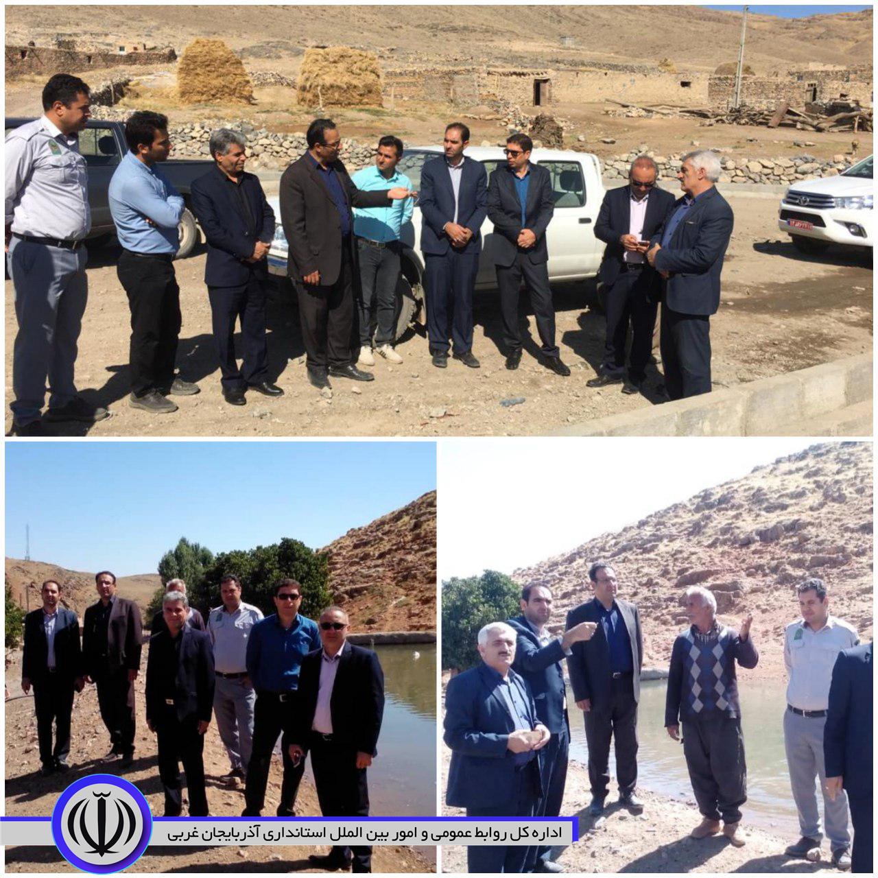 بازدید بخشدار مرکزی ماکو به همراه تعدادی از مسئولین ادارات خدمات رسان از روستای تلیم خان و مخند