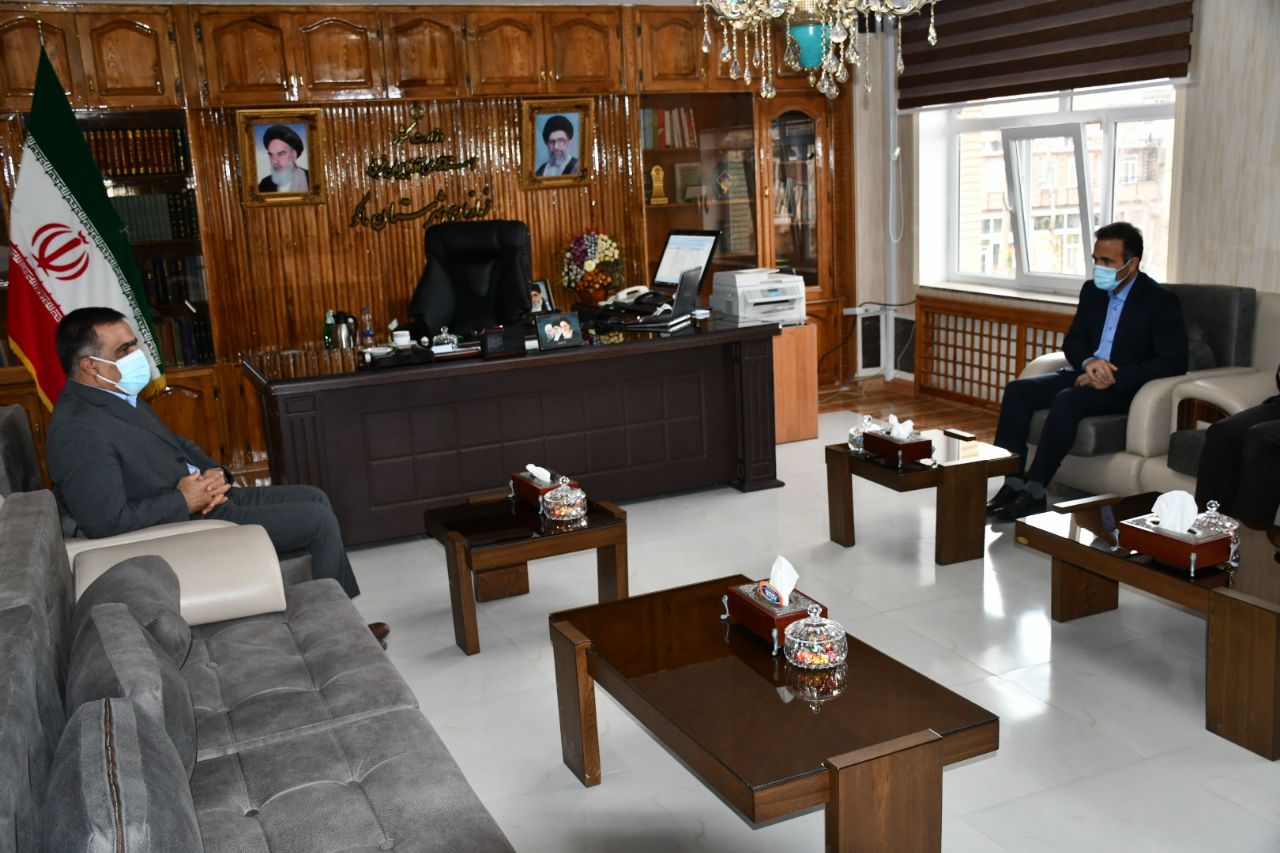 دیدار مدیرکل زندان ها و اقدامات تامینی و تربیتی استان آذربایجان غربی با حضور در فرمانداری با " محمدی ایروانلو " فرماندار شهرستان ماکو