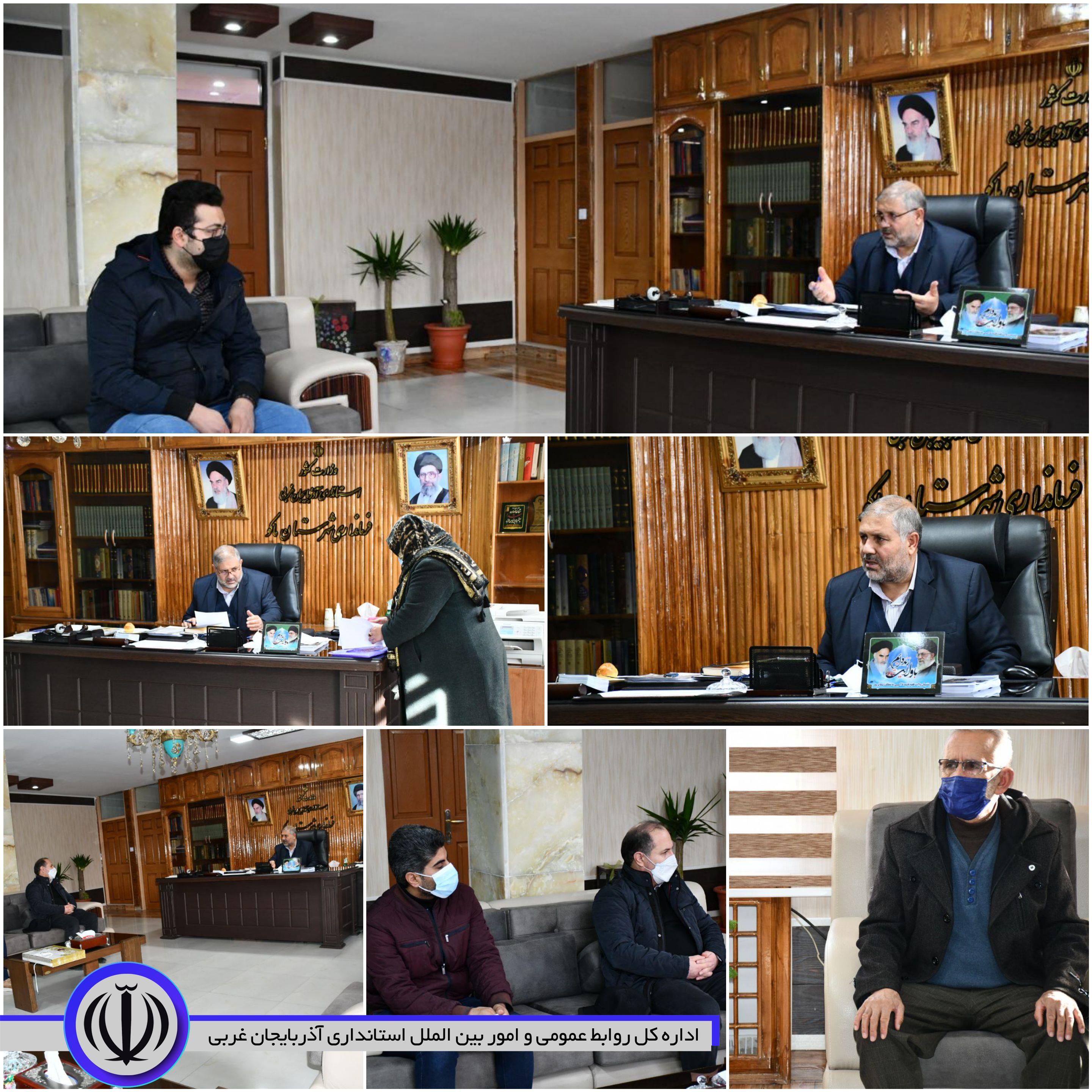 ملاقات عمومی فرماندار شهرستان ماکو با شهروندان برگزار شد