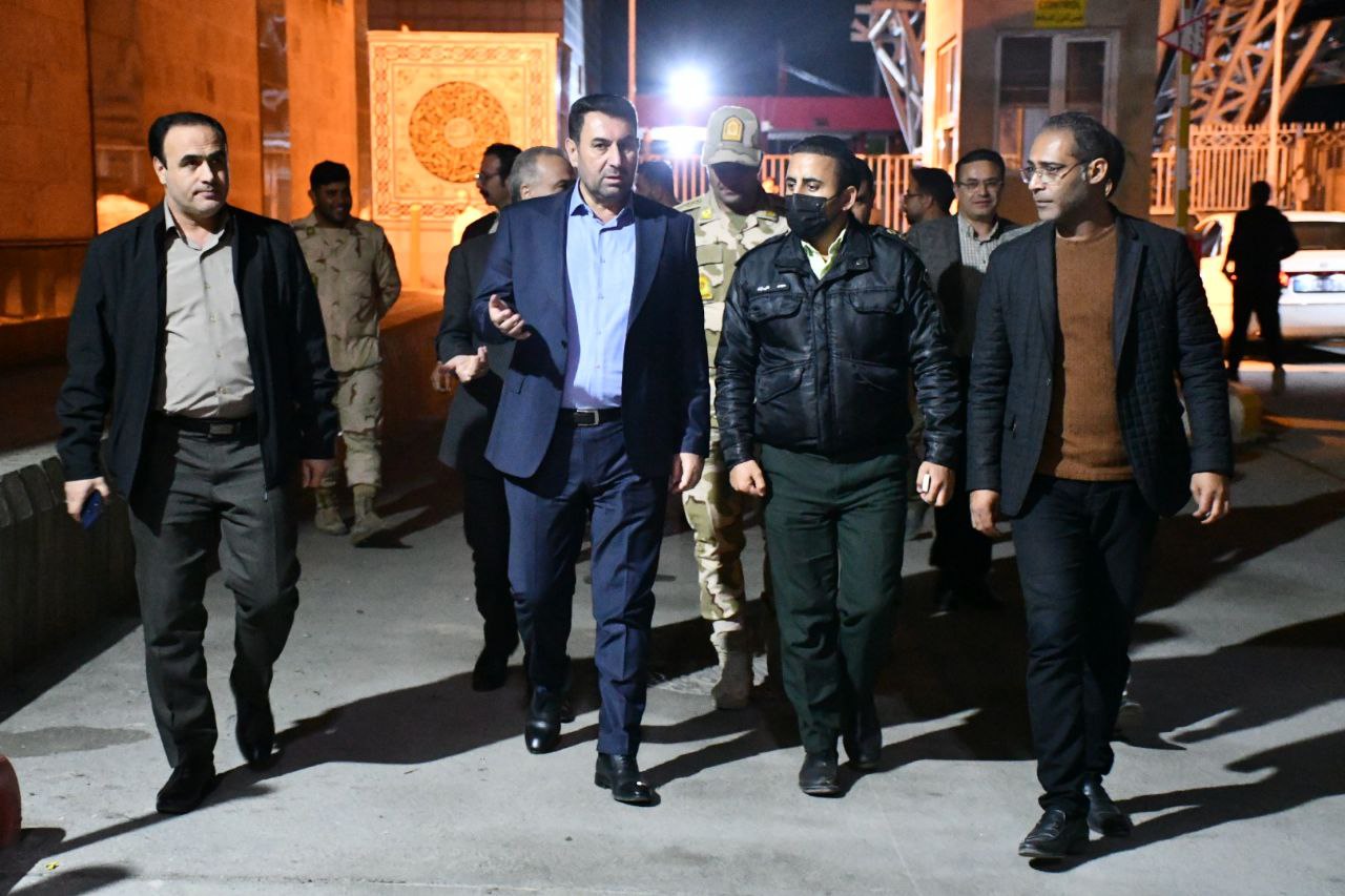 بازدید دکتر رامین موحدی فرماندار شهرستان ماکو از گمرک بازرگان