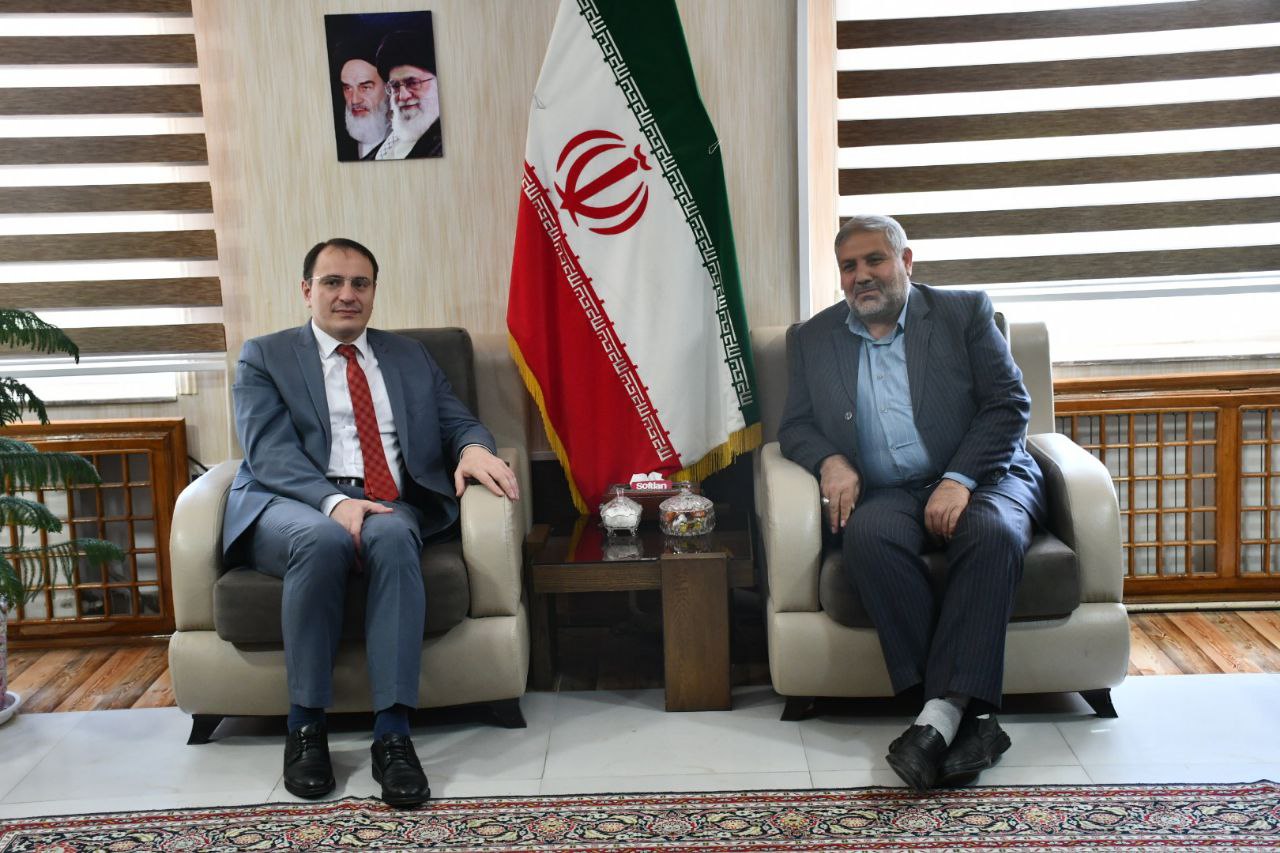 دیدار حسن حوسنو تورک ار قائم مقام چالدران جمهوری ترکیه با نادر کاظمی فرماندار شهرستان ماکو