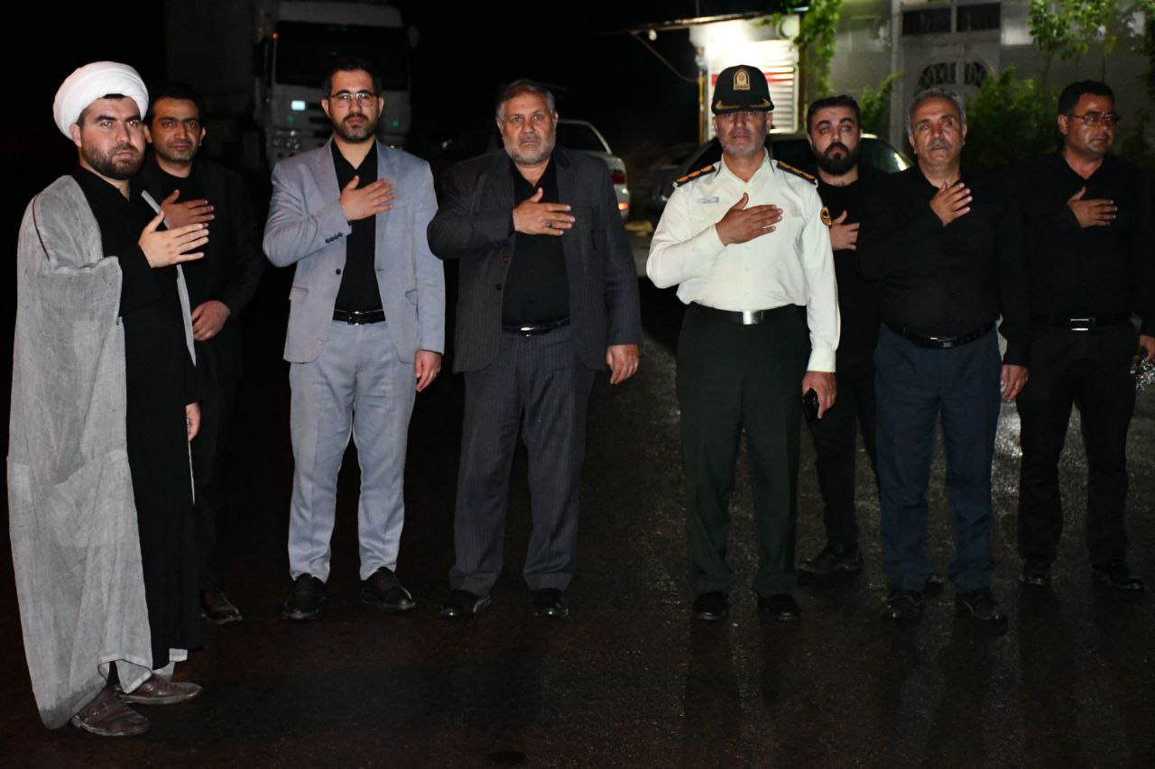حضور فرماندار شهرستان ماکو به همراه دادستان شهرستان در جمع عزاداران روستای قزلداغ عجم