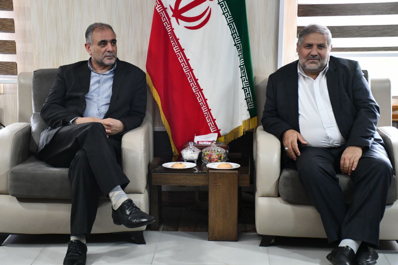 دیدار یحیی حسین خانی معاون امنیتی و انتظامی استاندار آذربایجان غربی با نادر کاظمی فرماندار شهرستان ماکو