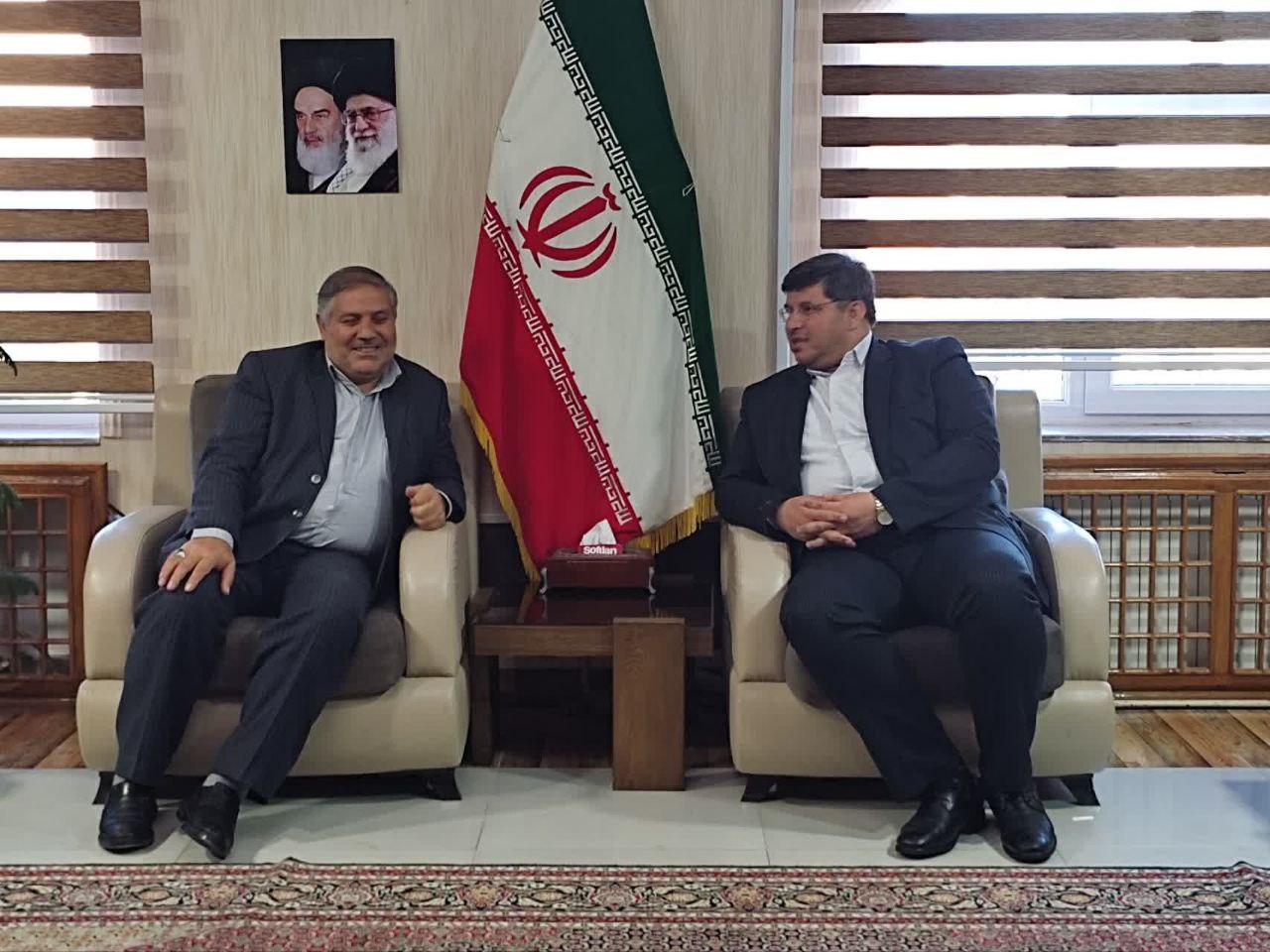 دیدار سعید شهند مدیرکل حفاظت محیط زیست استان آذربایجان غربی با نادر کاظمی فرماندار شهرستان ماکو