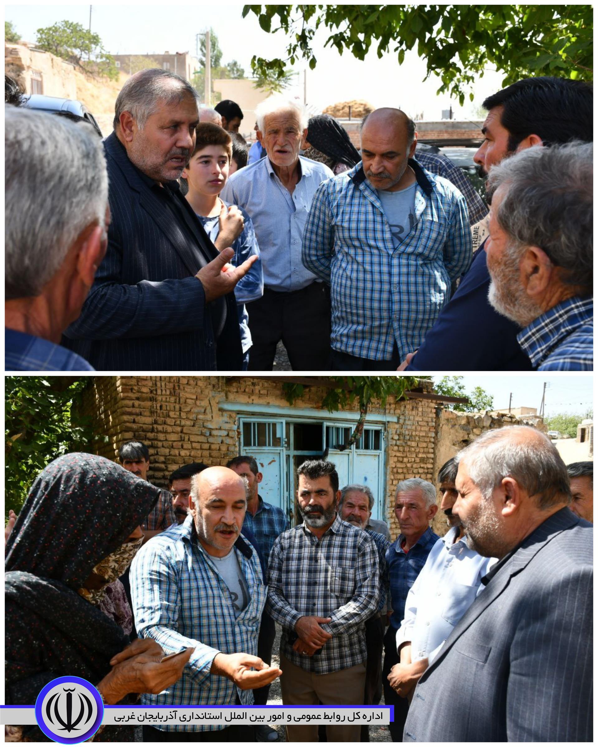 حضور نادر کاظمی فرماندار شهرستان ماکو در جمع اهالی روستای هاسون بزرگ جهت بررسی مسائل و مشکلات این روستا