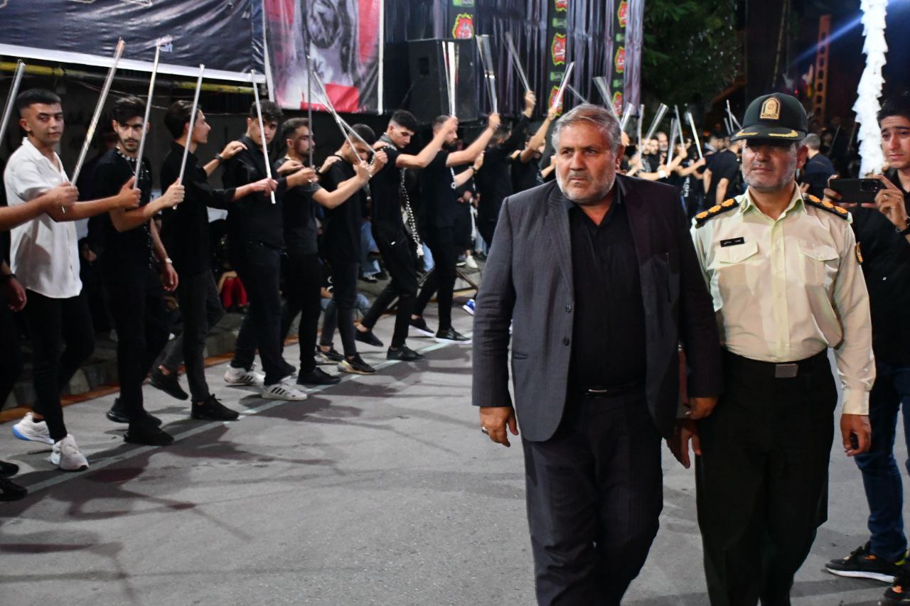 حضور فرماندار شهرستان ماکو در جمع عزاداران هیئت عزاداری حضرت زینب کبری (س) محله توتلوق