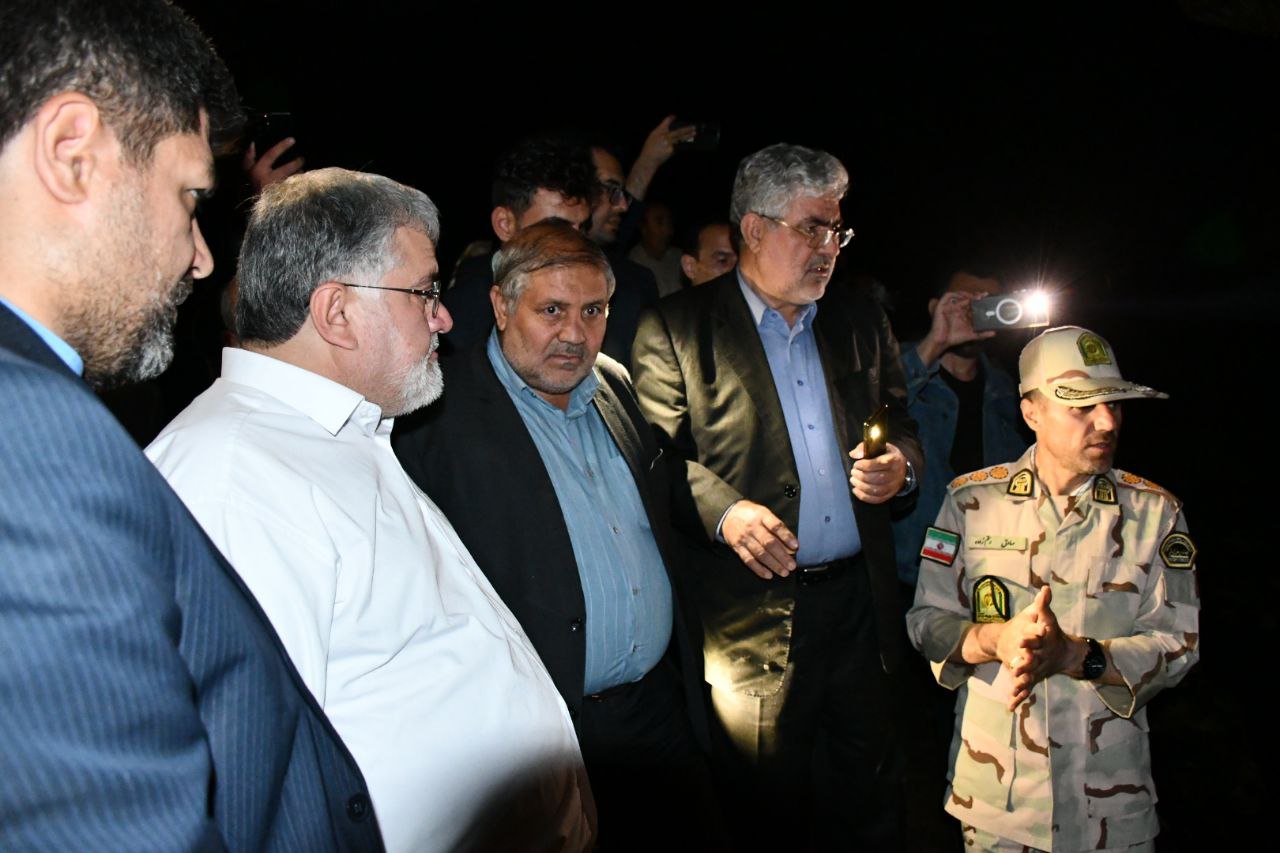 بازدید محمدصادق معتمدیان استاندار آذربایجان‌غربی از غار آبی یاریم قیه از توابع بخش بازرگان شهرستان ماکو