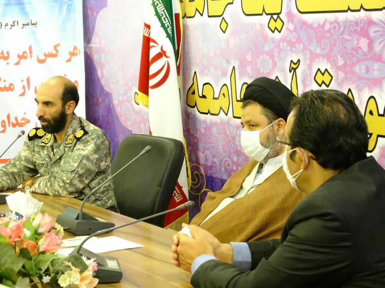 دیدار بخشدار مرکزی بهمراه فرماندهان نظامی و انتظامی و مسئولین ادارات شهرستان با حجت الاسلام والمسلمین میر محمد هاشمی امام جمعه ماکو