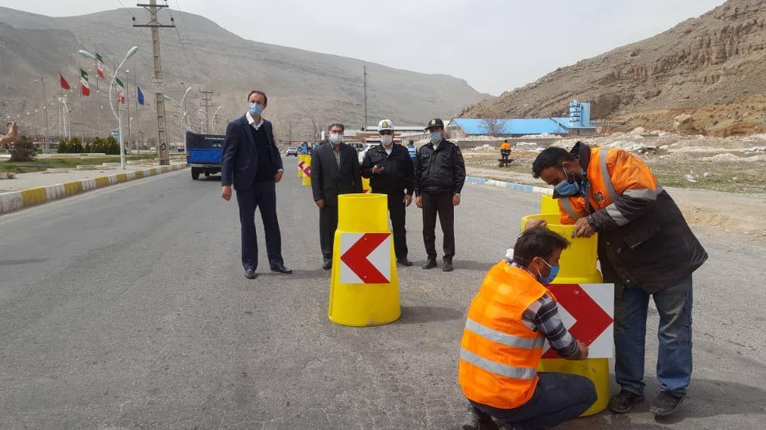 در راستای اجرای مصوبات ستاد ملی کرونا مسیر ورودی شهرستان ماکو مسدود شد