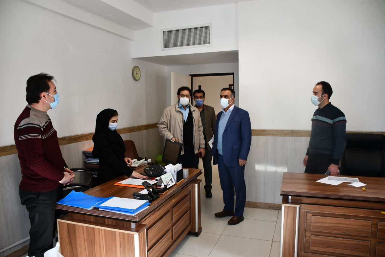 بازدید محمدی ایروانلو فرماندار شهرستان ماکو از واحد های اداری شبکه بهداشت و درمان