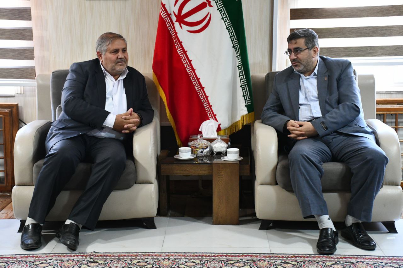 دیدار دکتر امیرشهسوار مدیرعامل شرکت شهرکهای صنعتی آذربایجان غربی با نادر کاظمی فرماندار شهرستان ماکو