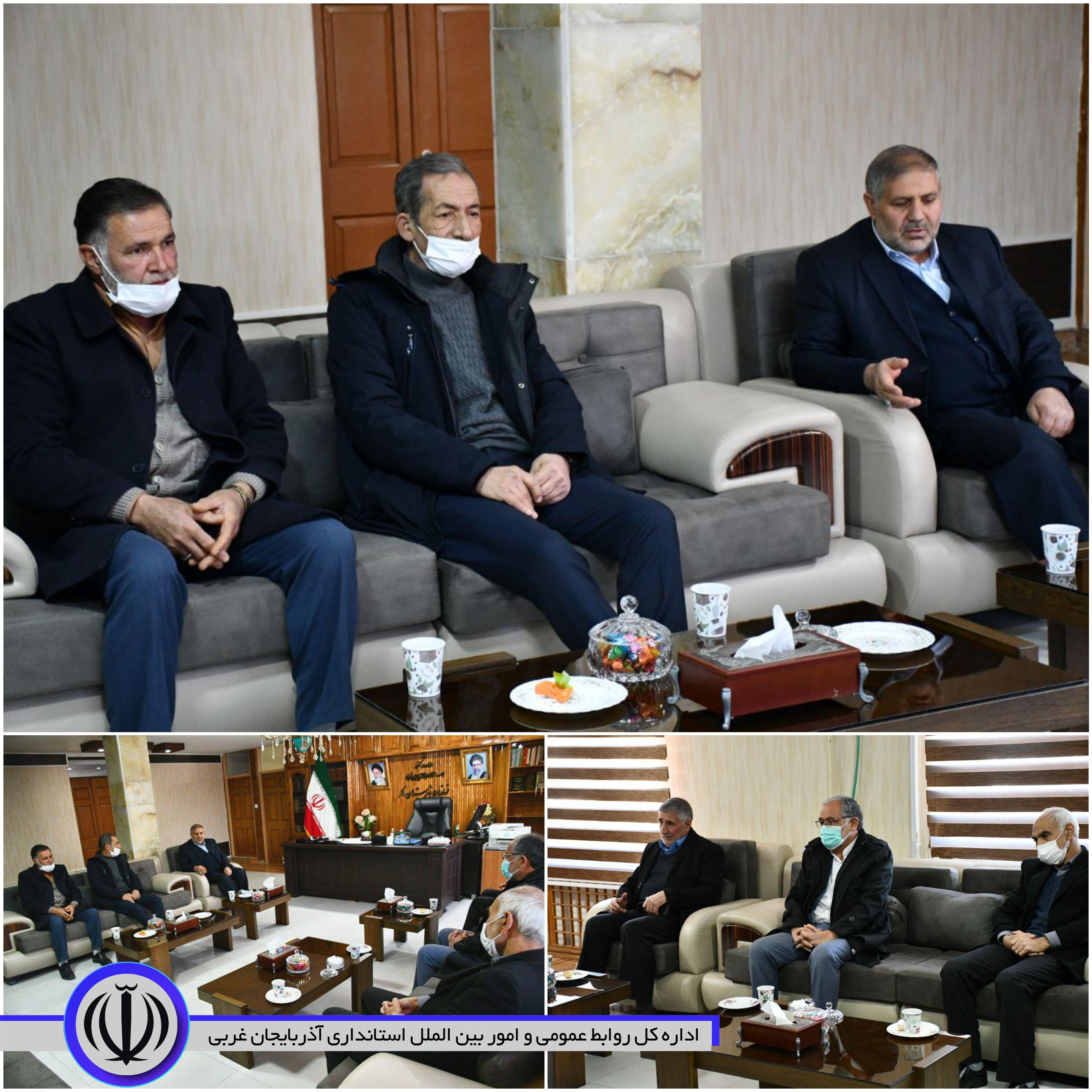 دیدار تعدادی از کاکنان بازنشسته فرمانداری با نادر کاظمی فرماندار جدید شهرستان ماکو