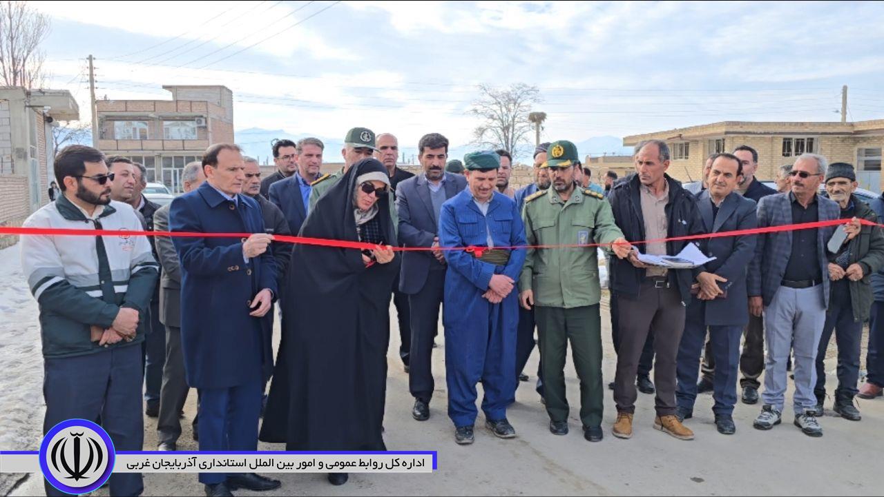 گامی دیگر در مسیر توسعه زیرساخت‌های روستایی شهرستان ماکو؛ افتتاح پروژه آسفالت معابر روستای یارم‌قیه سفلی