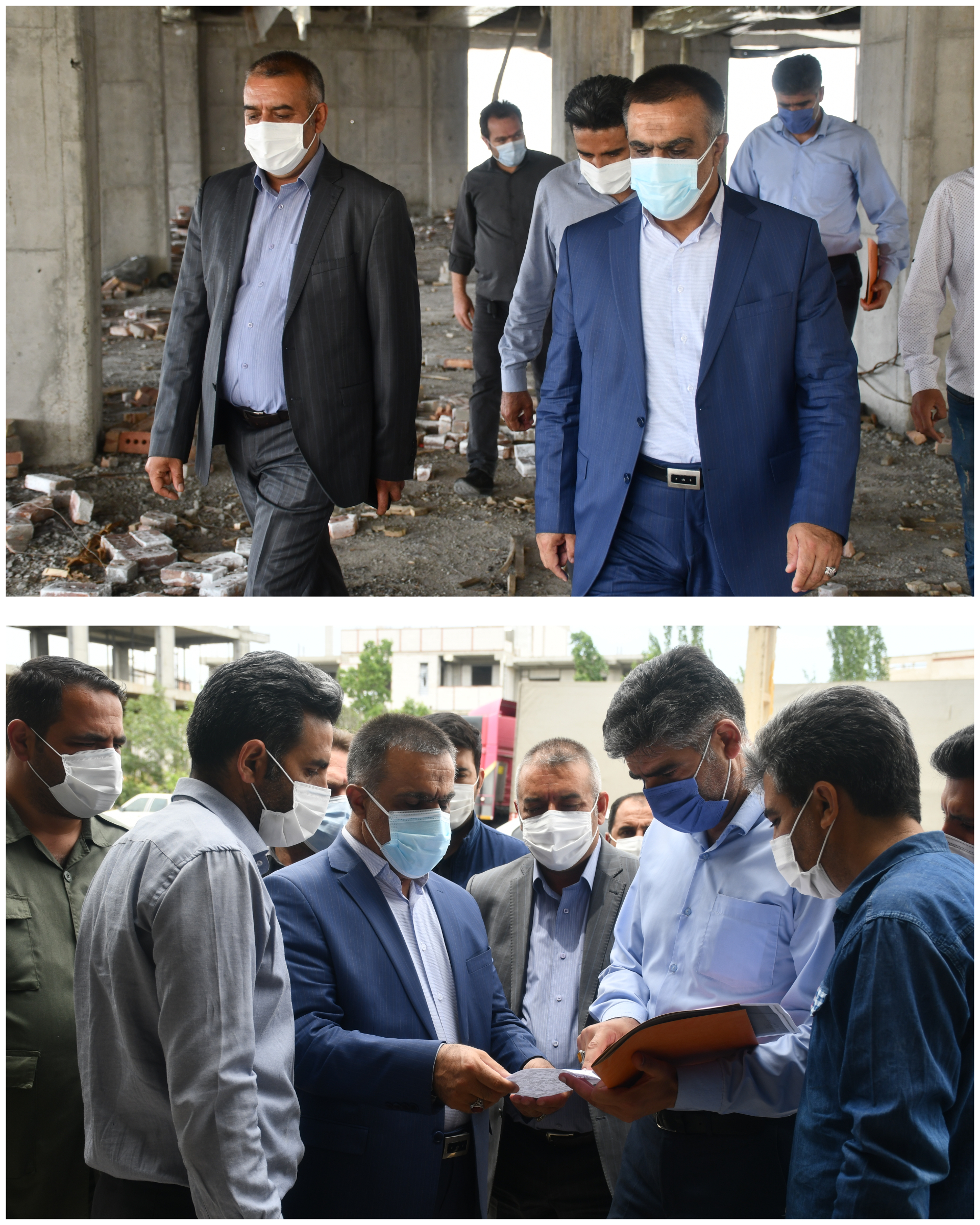 بازدید محمدی ایروانلو فرماندار شهرستان ماکو از روند عملیات عمرانی  مجتمع تجاری و فرهنگی بابازاده و بررسی موانع ادامه پروژه