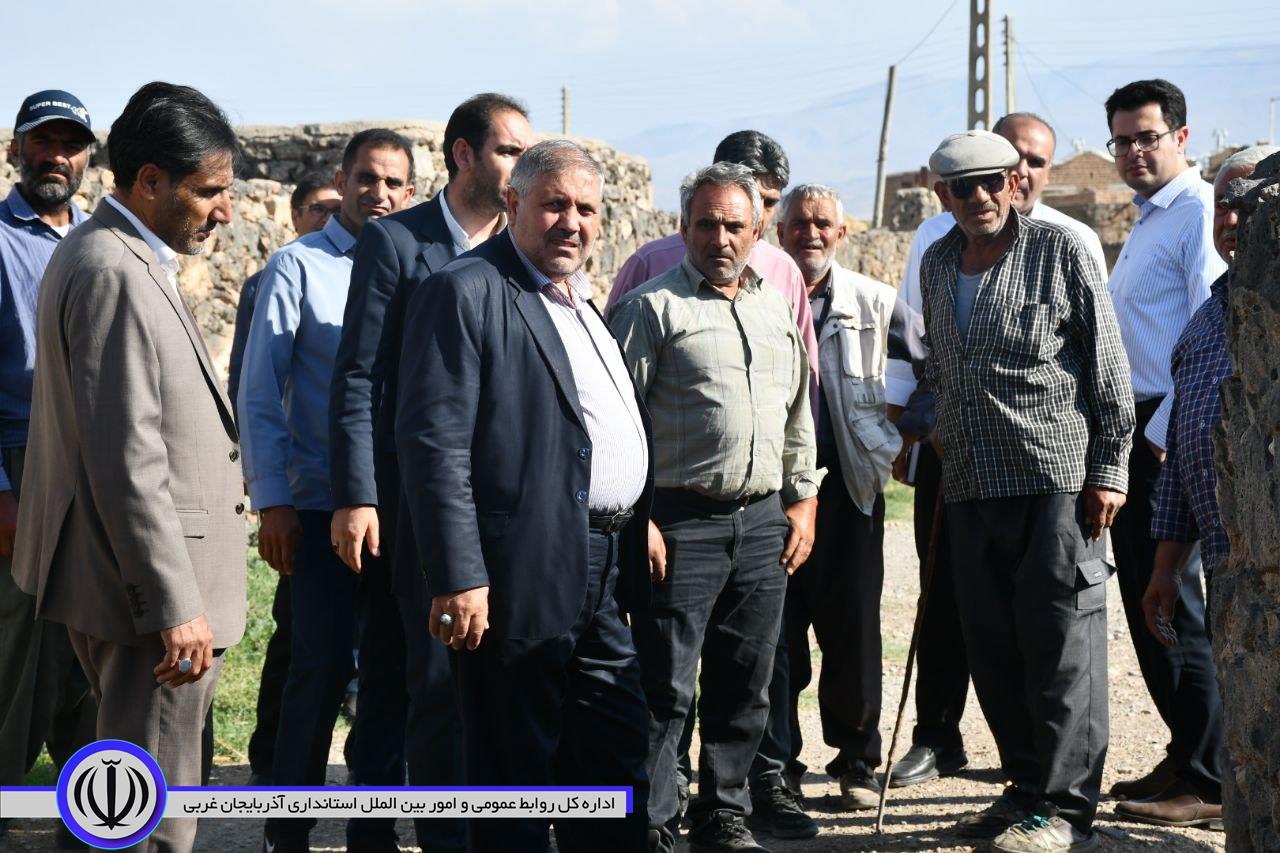 بازدید فرماندار شهرستان ماکو از روستای جگن کرد جهت رسیدگی به مشکلات اهالی