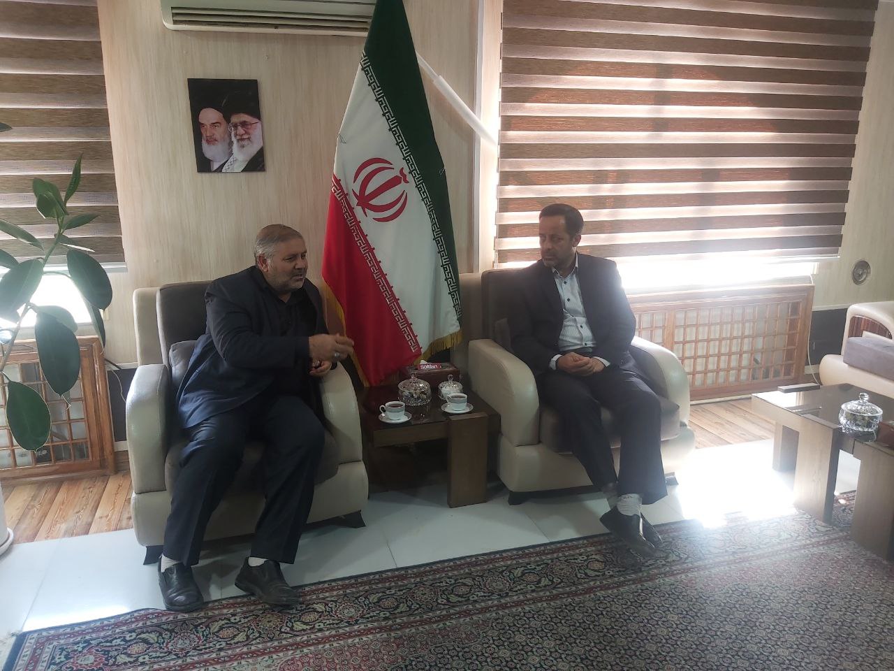 دیدار دکتر سلیمانی رئیس دانشگاه فرهنگیان استان آذربایجان غربی با فرماندار شهرستان ماکو