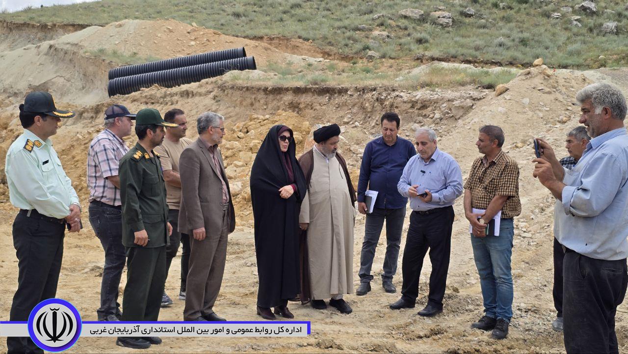 بازدید مسئولان شهرستان از پروژه تصفیهخانه و شبکه جمعآوری فاضلاب شهری ماکو