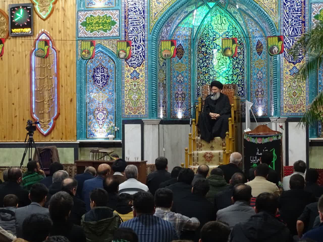 برگزاری مراسم سوگواری به مناسبت شهادت حضرت زهرا (س) در مسجد الزهرا شهرک ولیعصر با سخنرانی آیت الله سید عیسی موسوی هشترودی