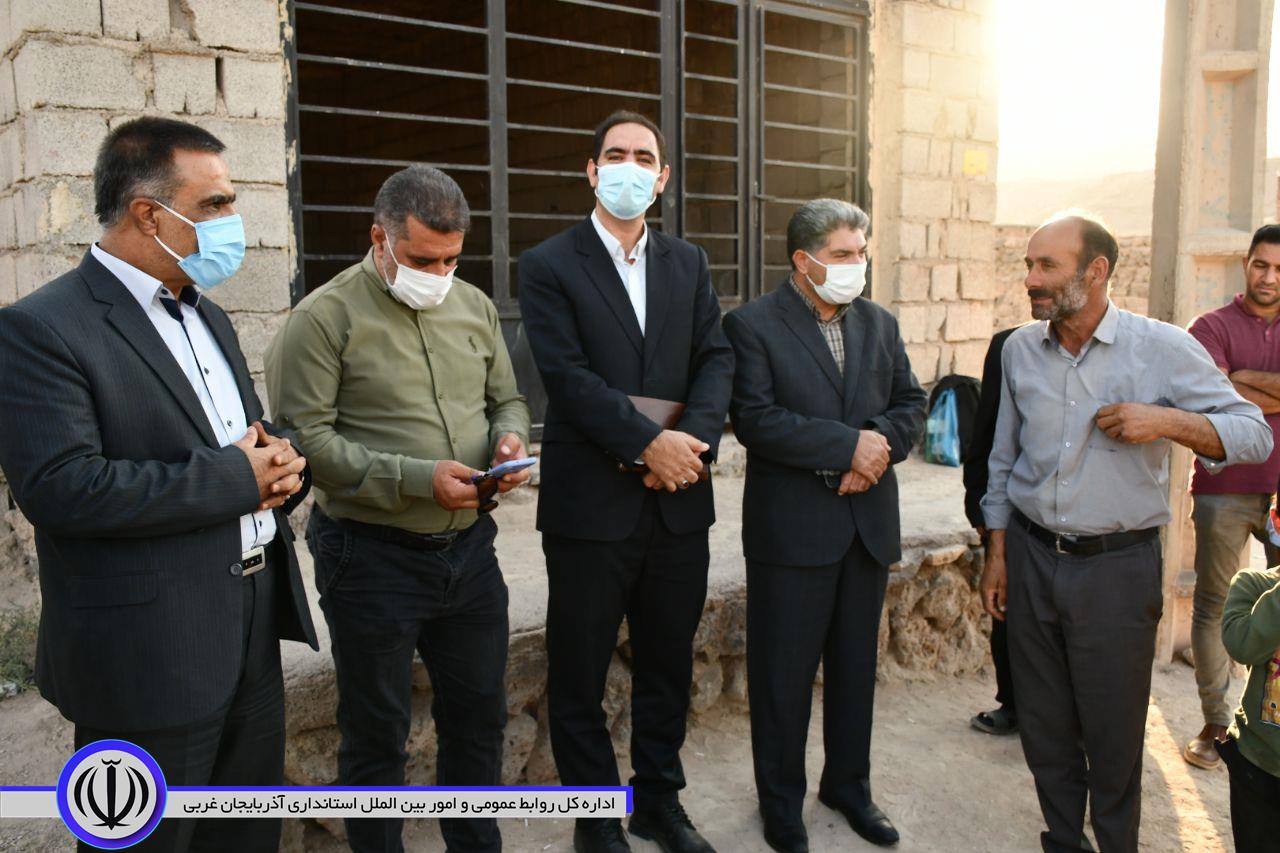 بازدید و بررسی میدانی فرماندار ماکو از روستای قزلداغ کرد