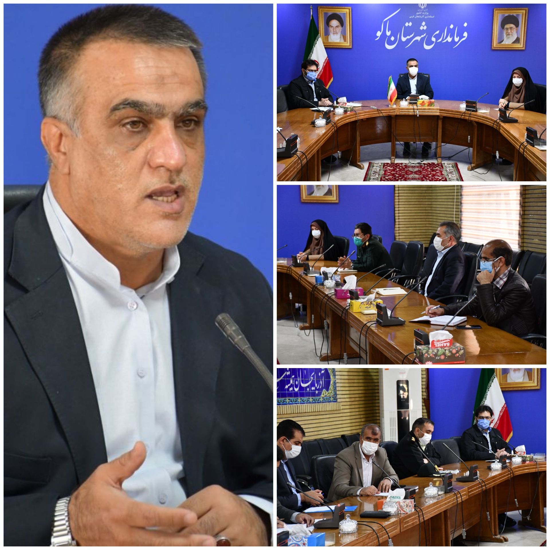 در سی و هفتمین جلسه شورای هماهنگی ، پیشگیری و مبارزه با کرونا ویروس شهرستان ماکو