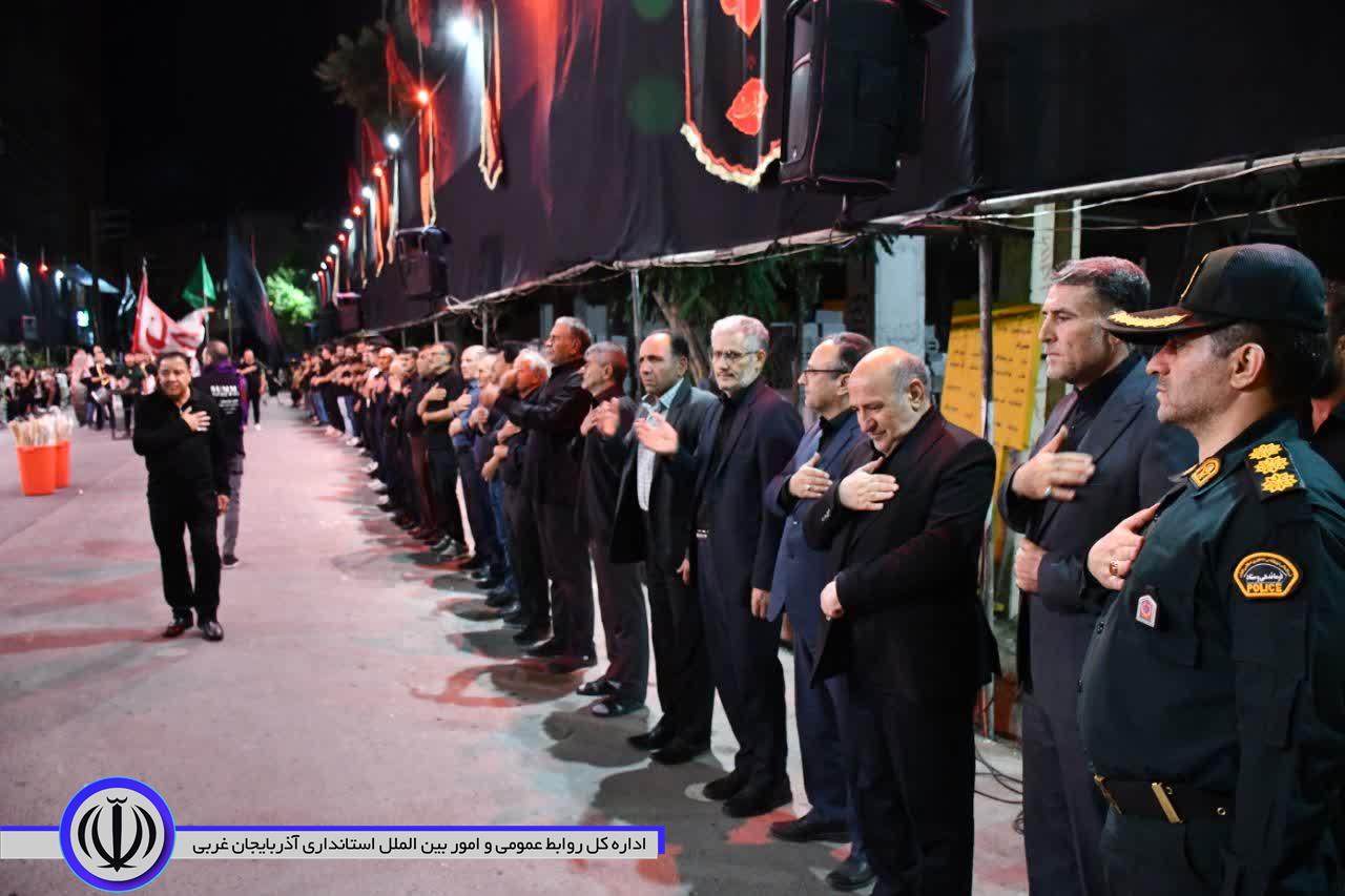 حضور مسئولان ارشد شهرستان ماکو در جمع عزاداران حسینی