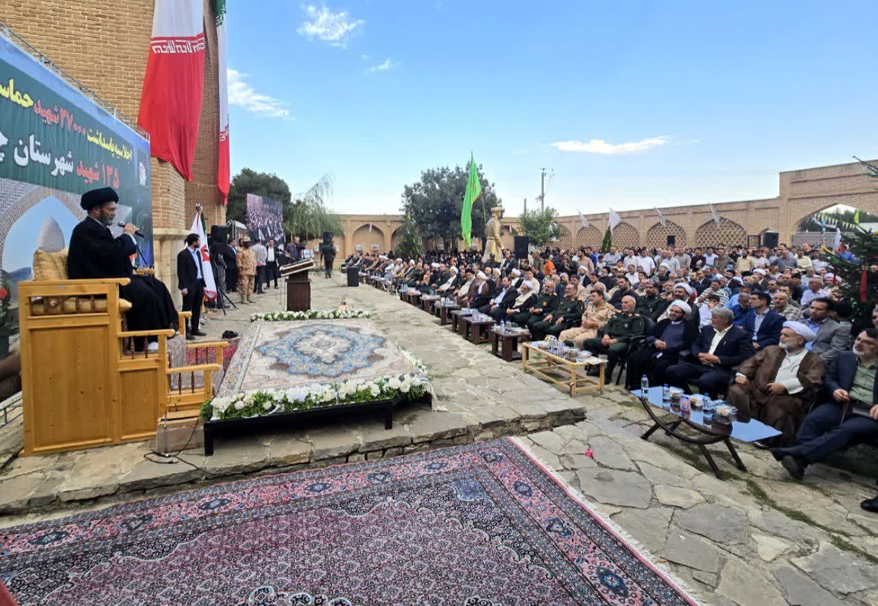 حضور سرپرست فرمانداری ماکو و اعضای شورای تامین و اداری شهرستان در اجلاسیه پاسداشت 27000 شهید حماسه نبرد چالدران 135 شهید شهرستان چالدران