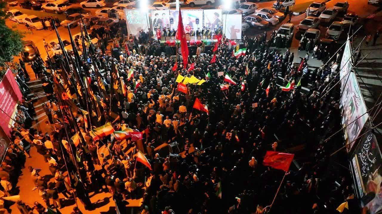 تداوم حضور فرماندار ماکو در تجمعات شبانه مردمی در حمایت از نیروهای مسلح و دفاع از ایران اسلامی