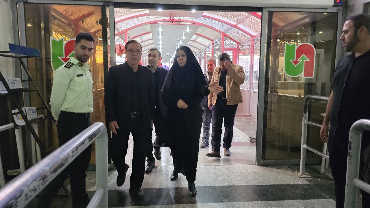 بازدید میدانی فرماندار ماکو از گمرک و پایانه مرزی بازرگان برای بررسی زیرساخت‌های استقبال از زائران اربعین