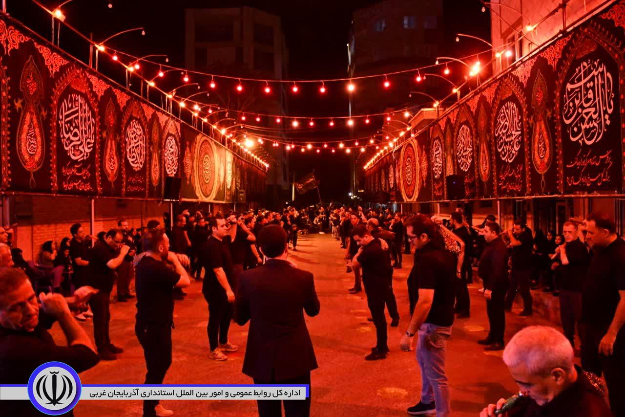 حضور مسئولان ارشد شهرستان ماکو در جمع عزاداران حسینی