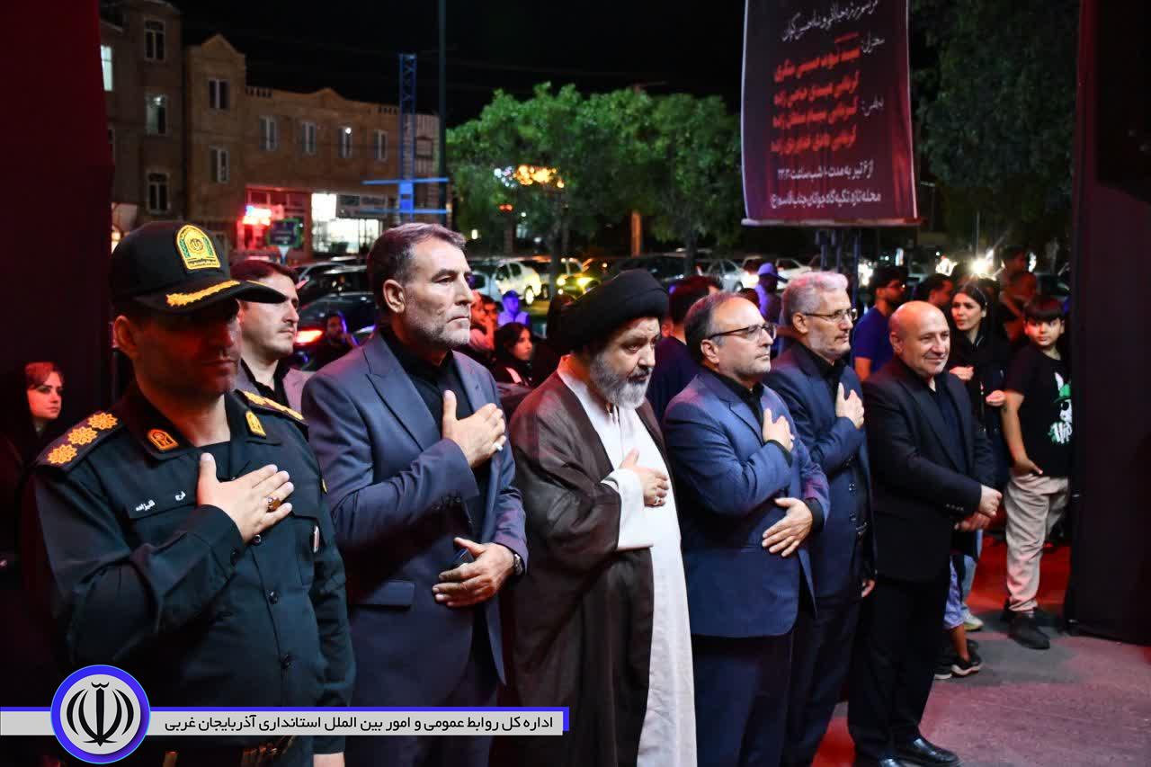 حضور مسئولان ارشد شهرستان ماکو در جمع عزاداران حسینی