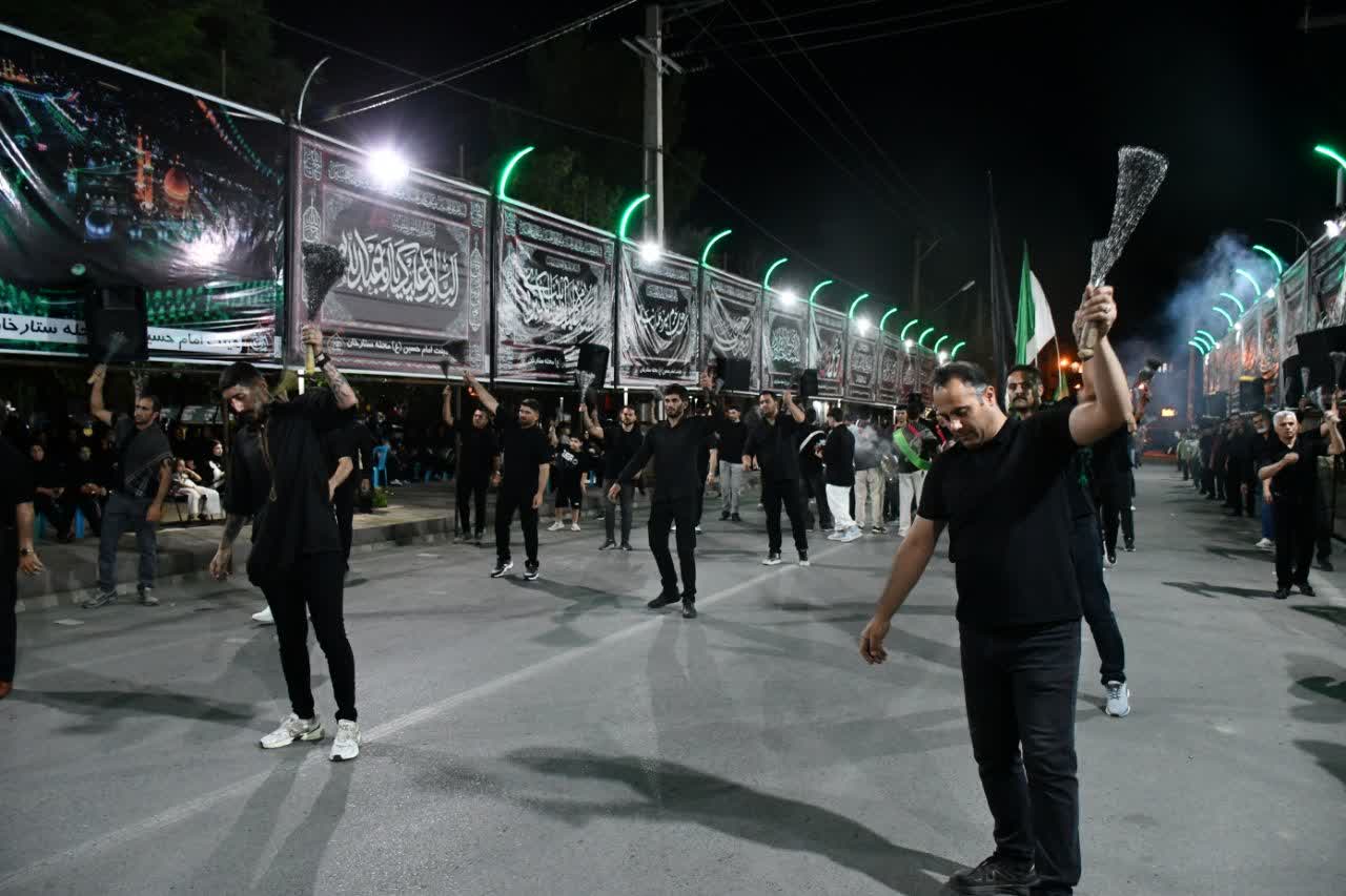 حضور فرماندار شهرستان ماکو در آیین عزاداری هیئات مذهبی