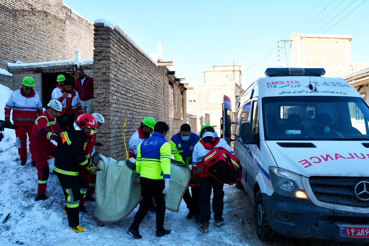 مانور زلزله 6 ریشتری در روستای باغچه‌جوق ماکو اجرا شد