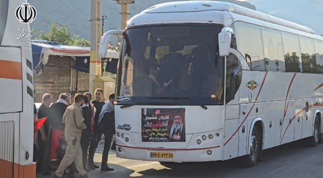 عزام کاروان 200 نفره عاشقان ولایت از ماکو به تهران برای حضور در آیین وداع و تشییع قائد امت