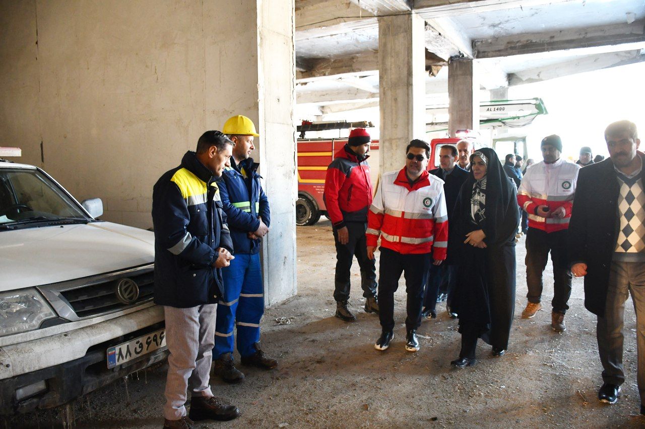 مانور زلزله 6 ریشتری در روستای باغچه‌جوق ماکو اجرا شد