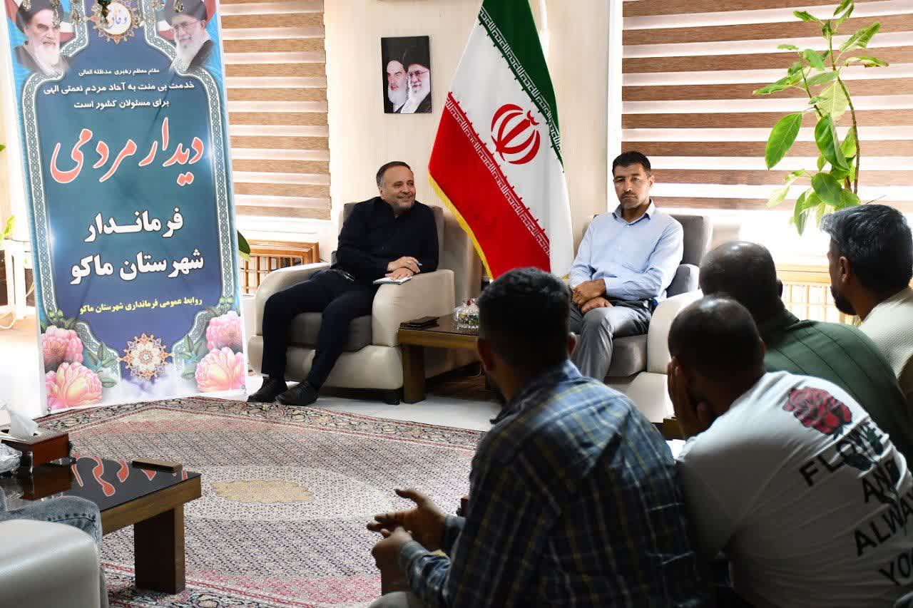 برگزاری ملاقات مردمی سرپرست فرمانداری شهرستان ماکو