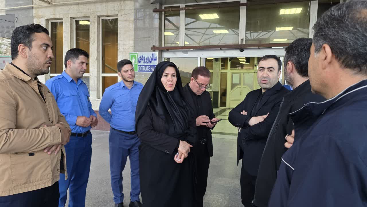 بازدید میدانی فرماندار ماکو از گمرک و پایانه مرزی بازرگان برای بررسی زیرساخت‌های استقبال از زائران اربعین