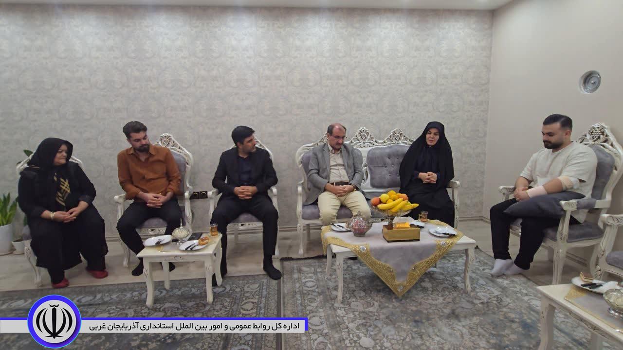 عیادت فرماندار شهرستان ماکو از پرستار حادثهدیده