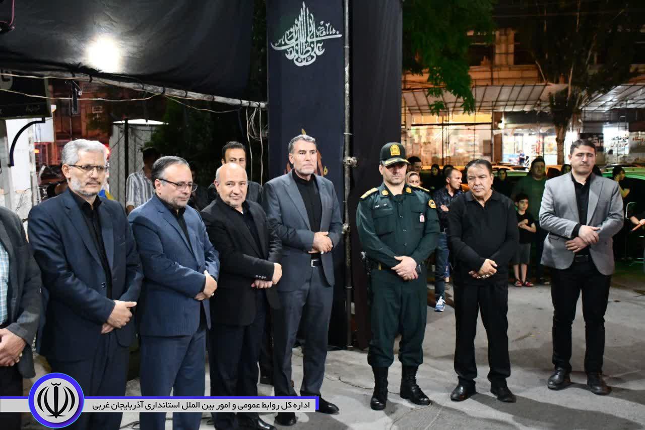 حضور مسئولان ارشد شهرستان ماکو در جمع عزاداران حسینی